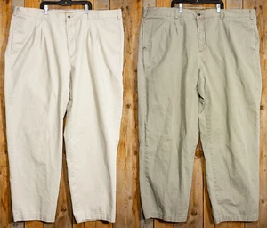 2 Paar Cabela's Casuals Chino Hosen Herren Gr. 48 Regular Off White, Khaki - Bild 1 von 6