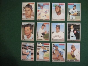 1970 Topps (12) Different Baseball Card Lot Joe Morgan, Wes Parker- Most VG-EX+ - Picture 1 of 15