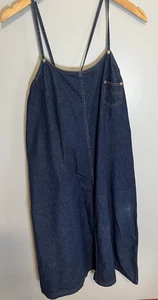 Vintage VENEZIA JEANS Sz 14/16 Blue Denim Jumper Sleeveless 100% Cotton - Picture 1 of 5