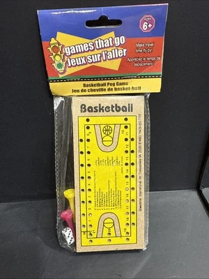 Basketball Peg Board Game, Brand New Sport Fun Travel Toy Hand Held Game - Image 1 of 4