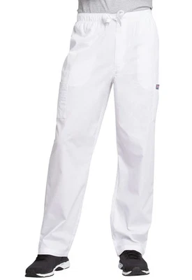 Cherokee Workwear Scrubs Men's Cargo Scrub Pants 4000 White - Image 1 of 4