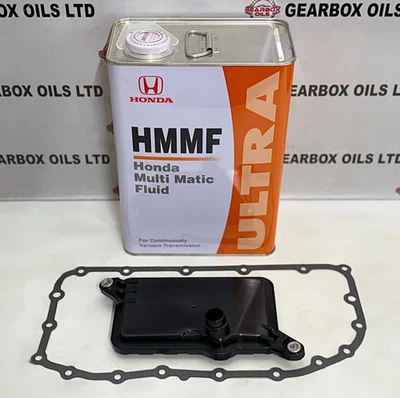 FOR HONDA INSIGHT/CIVIC CVT AUTOMATIC GEARBOX FILTER GASKET HMMF OIL 4 LITRE KIT - Image 1 of 4
