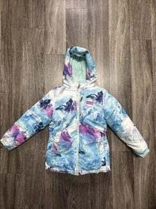 Hurley Girls ski snowboarding puffer jacket blue purple size S(7/8) - Picture 1 of 12