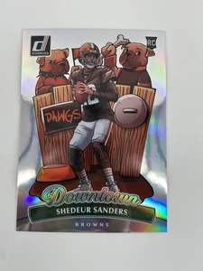 Shedeur Sanders Downtown Jumbo 2025 Panini Donruss Football SSP Case Hit Rookie - Picture 1 of 2