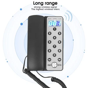 Pair Of Host Extension Internal Telephone Wireless Voice Intercom Call For HLF - Zdjęcie 1 z 12
