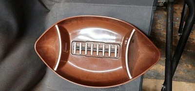 🏈🏈Football Chip Dip Tray Napkins Reusable Plastic Tray Superbowl Party Snacks  - Image 1 of 3