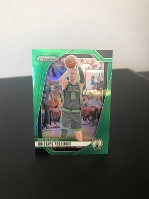 Kristaps Porzingis - 2024/25 Prizm #114 Green Prizm Parallel - Boston Celtics - image 1 of 4
