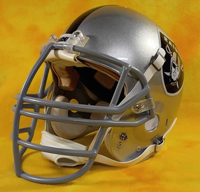 Casco de fútbol americano Schutt Air personalizado tamaño completo Oakland Raiders Lg Millen Las Vegas Foto 1 de 4