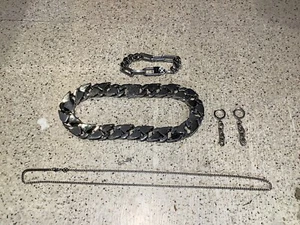 Vitaly Bolzenkette, Prozessarmband, feindliche Ohrringe und Boxkette 4er Set - Bild 1 von 12