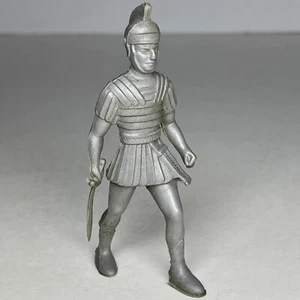 Thomas Toys Vintage 1950’s Romano Carro Juego Gris Plástico Soldado con Espada - Imagen 1 de 6