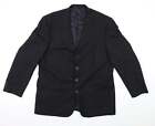 James Berry Herren schwarz Polyesterjacke Anzugjacke Größe 44