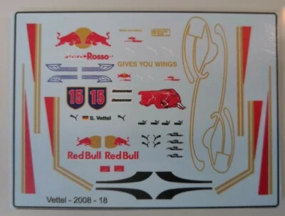 Toro Rosso STR3 Sebastian Vettel Spare Figure Decals 1/18 - Bild 1 von 3