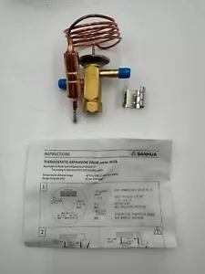 R134a Thermostatic Expansion Valve Sanhua In 1/4 Out 1/4 Solder 32023-1 RFG B04 - Picture 1 of 15