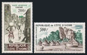Ivory Coast C19-C20, MNH. Mi 241-242. Street, Odienne; Village,Main region,1962. - Picture 1 of 1