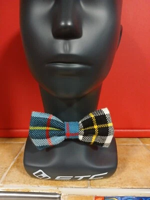 100% TARTAN PURE WOOL PRE-TIED BOW TIE, ADJUSTABLE STRAP, NWOT - Image 1 of 4