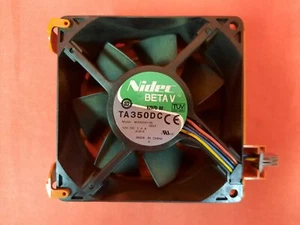 Nidec Betav TA350DC Quiet Case Cooling Thermal Sensor Fan Orange 8471 - Picture 1 of 3