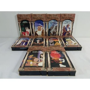 In The Beginning Stories VHS Old Testament Bible 10 volumes Adam Eve Abraham - Picture 1 of 7