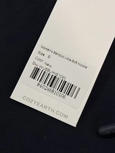 Cozy Earth Women’s Hooded Sweatshirt And Jogger, Navy, New, Small - Picture 1 of 7