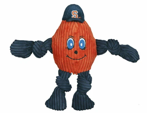 NEW! SYRACUSE ORANGE MASCOT DOG TOY PREMIUM KNOTTED PLUSH SMALL LICENSED Cover