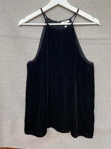Joie Womens Black Velour Halter top Size Small - Picture 1 of 7