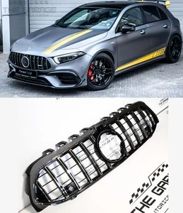 GRIGLIA "A45 - LOOK" PANAMERICANA per MERCEDES CLASSE A W177 2018-2023 SILVER - Foto 1 di 22