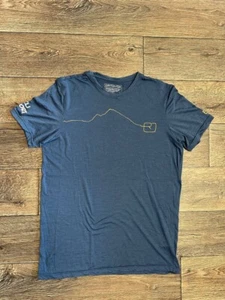 Ortovox Merino Outdoor Hiking t-shirt men's Sz L blue - Picture 1 of 7