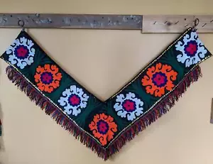 Bordado textil uzbeko Suzani Saya Saye Gosha Segusha de Asia Central (#14287) - Imagen 1 de 9
