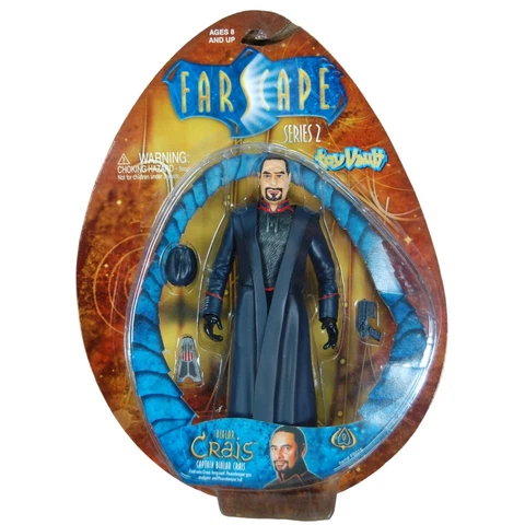 NEW SEALED 2001 Toy Vault FARSCAPE Action Figure Captain Bialar Crais Cover