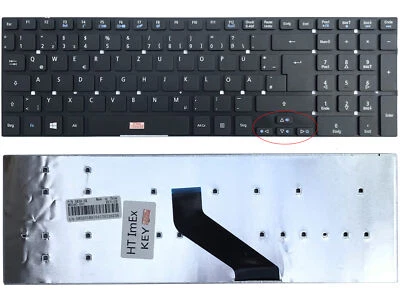 DE - Tastatur ohne Beleuchtung, ohne Rahmen version 1 für Acer Aspire V3-771G - Bild 1 von 4