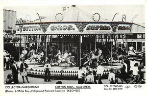 RPPC Botton Bros Gallopers Carousel Skegness Great Yarmouth Pleasure Beach C5108 - Picture 1 of 2