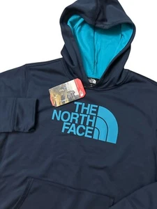 The North Face Boys Size XL 18-20 Navy Blue Pullover Hoodie NWT’S Long Sleeves - Picture 1 of 7
