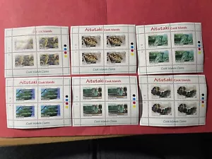 Aitutaki 2011 Clams Marine Research Set S/S Sc-572-77 MNH OG #BR7 - US Seller - Picture 1 of 2