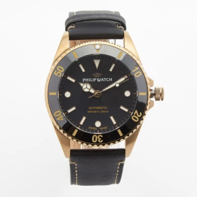 Philip Caribe Diving Automatic Watch Limited Edition Black Leather - Image 1 of 3