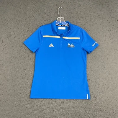 Adidas Polo Mujer Medio Azul UCLA Bruins Softbol Preppy Informal Deportes Foto 1 de 4