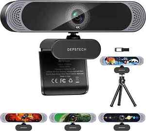Webcam with Microphone, DEPSTECH 4K Webcam Sony Sensor Autofocus Web Camera