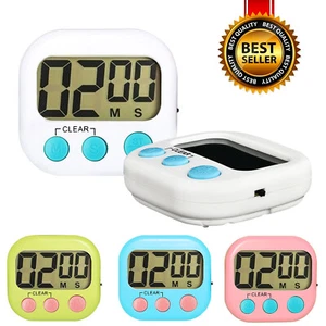 Digital Kitchen Timer Magnetic Cooking LCD Large Count Down Up Clear Loud Alarm - Picture 1 of 14