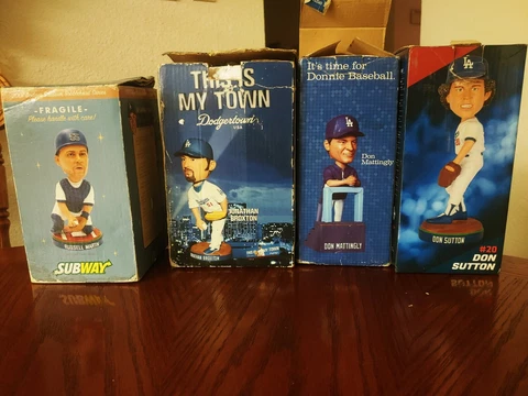Los Angeles Dodgers Bobblehead Lot Don Mattingly Don Sutton Russell Martin JBrox Cover