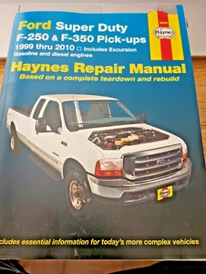 Ford Super Duty F250 & F350 Pick Ups 1999-2002 Haynes Repair Manual 36060 - Picture 1 of 4