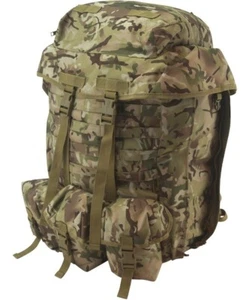MOCHILA MILITAR AEROTRANSPORTADA 100 LITROS MONTAÑA EJÉRCITO BRITÁNICO MTP CONSTRUCCIÓN CAMUFLAJE - Imagen 1 de 3