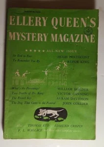 ELLERY QUEEN MYSTERY MAGAZINE AUG 1957 JOHN COLLIER AVRAM DAVIDSON RUFUS KING - Picture 1 of 4