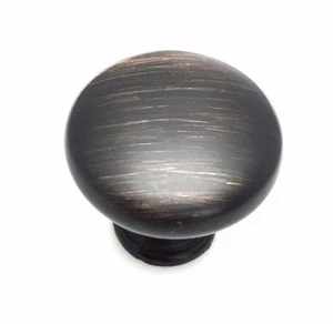 Qty 25 Oil Rubbed Bronze Kitchen Cabinet Drawer Closet Knob Pull Handle Hardware - Picture 1 of 3