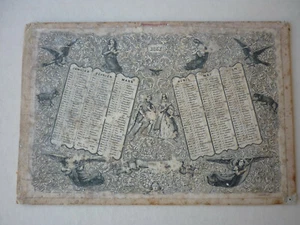 CALENDRIER / 1837 / gache editeur paris 15 X 22 CM - Imagen 1 de 8