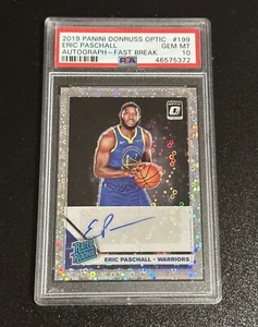 2019-20 Donruss Optic Eric Paschall Rated Rookie Auto DISCO #199 RC PSA 10 GEM - Picture 1 of 2