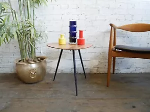 Mesa trípode lámpara lateral estilo moderno atómico retro contemporáneo de mediados de siglo - Imagen 1 de 20