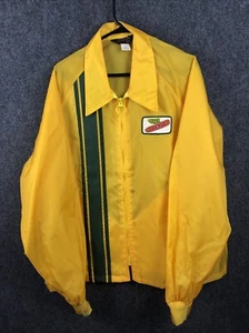 Chaqueta cortavientos ligera a rayas Swingster Dekalb vintage para hombre XXL semilla - Imagen 1 de 10