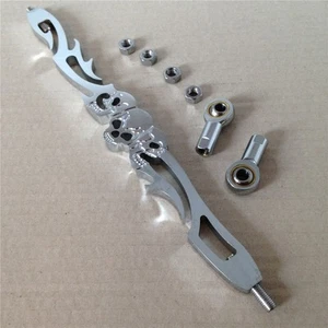 Chrome Skull Shift Linkage For Harley Softail Fxdwg Dyna Wide Glide Flhr Flt - Bild 1 von 4