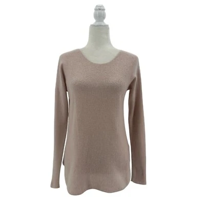 Max Studio женщин маленький свитер кашемир 2 слоя розовый легкий вязаный - Изображение 1 из 4