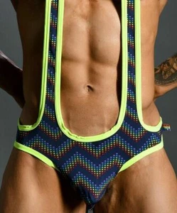 Andrew Christian Singlet Pride Electro Star One-Piece Slingstring kit 91055 12 - Picture 1 of 7