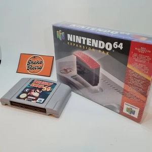 Nintendo N64 Erweiterungspaket (CIB) + Donkey Kong 64 Patrone - Bild 1 von 18