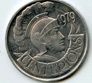 Mardi Gras Doubloon Krewe of Centurions 1985 aluminio  - Imagen 1 de 2